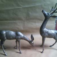 Brass Deer Statue