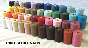 polyester wool blended yarn