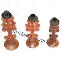 3set of Wooden Candle Stand