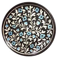 Blue Pottery Decorative Plate