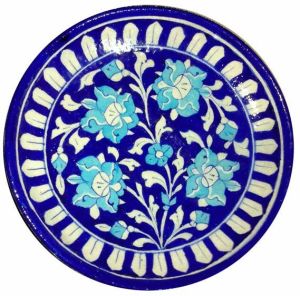 Blue Pottery Decorative Plate