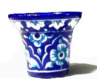 Blue Pottery Planter