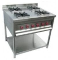 Four Burner Range With One Under Shelf