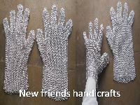 chain mail aluminium gloves