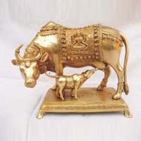 Brass Cow Statue