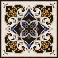 Stone inlay table tops