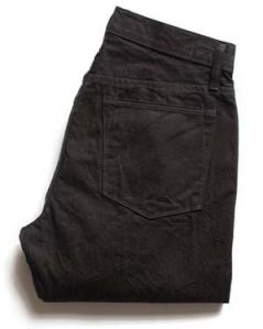 Mens Crushed Black Jeans