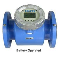 Battery operated electromagnetic flow meter