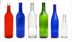 glass bottles