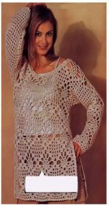 ladies crochet dress