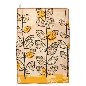 Leaf Printed Tea Towel