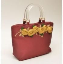 Fiber Handle Silk Handbags