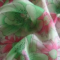 Polyester Georgette Printed Fabric
