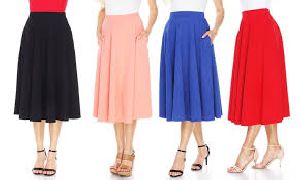 Ladies Knee Length Skirts