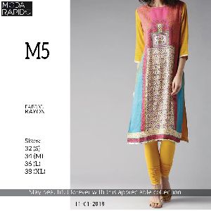 M5 Rayon Ladies Kurtis