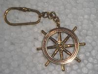 Brass Wheel Key Ring
