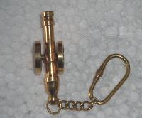 Brass Cannon Keyring