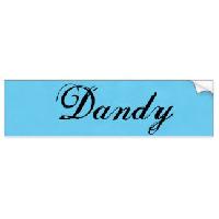 dandi bumper stickers