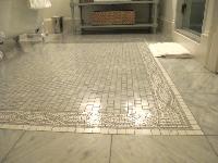 glass mosaic floor tiles