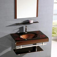 Glass Vanity Set