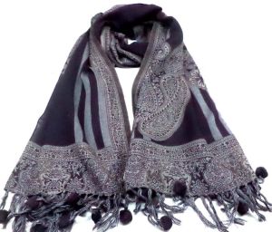 Ladies Woolen Jacquard Scarves