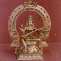 Brass Saraswati Maa Statue