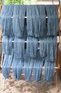 indigo dyed yarns