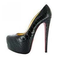Ladies Leather High Heel Shoes