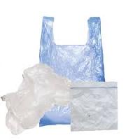 second hand transparent empty plastic bags