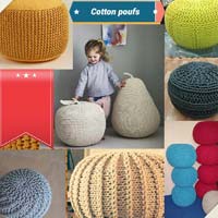 Cotton Poufs