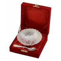 Silver Plated Bowl & Tray Set