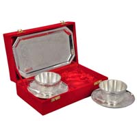 Silver Plated Cup & Saucer Set