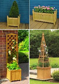 wooden planters