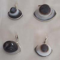 agate eye pendants